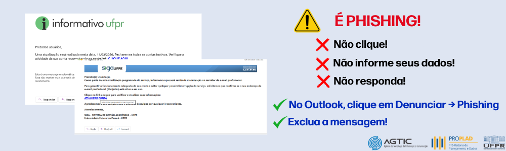 Alerta de tentativa de phishing