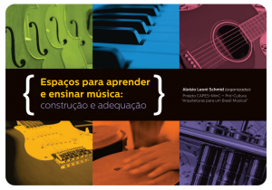 Livro "Espaços para aprender e ensinar música: construção e adequação"