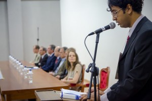 Professor Robson Armindo na abertura do encontro (fotos Marcos Solivan)