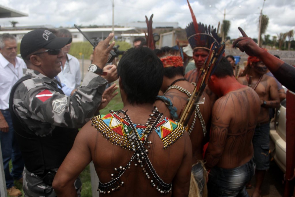 Ocupação indígena em Belo Monte (PA), maio de 2013. FOTO: fanpage Movimento Xingu Vivo para Sempre