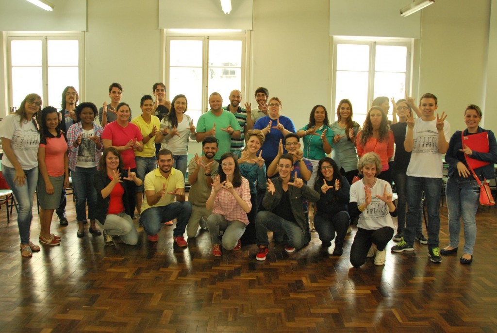 Primeira turma de Letras/Libras teve início em fevereiro deste ano. FOTO: Leonardo Bettinelli