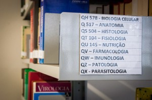 A biblioteca do curso também está sendo equipada pela UFPR com um acervo definido pelos professores do curso. Imagem: Samira Chami Neves. 