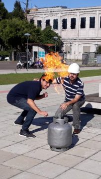 Curso de combate ao incêndio forma brigadistas no Campus Rebouças - foto:organização do curso - Progepe