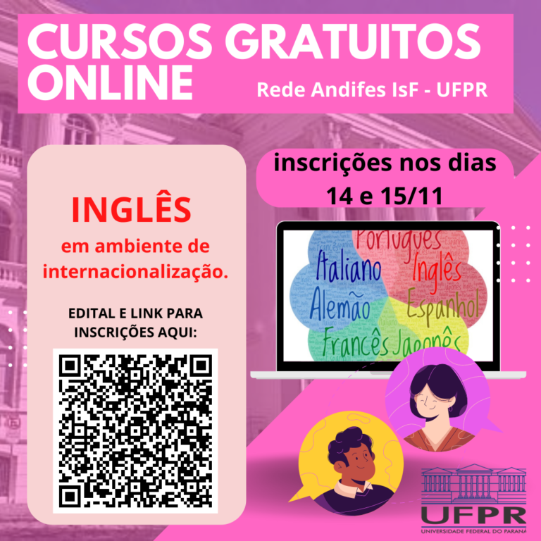 UEMA  Inscrições Abertas para o Curso de Inglês Online no NUCLIN